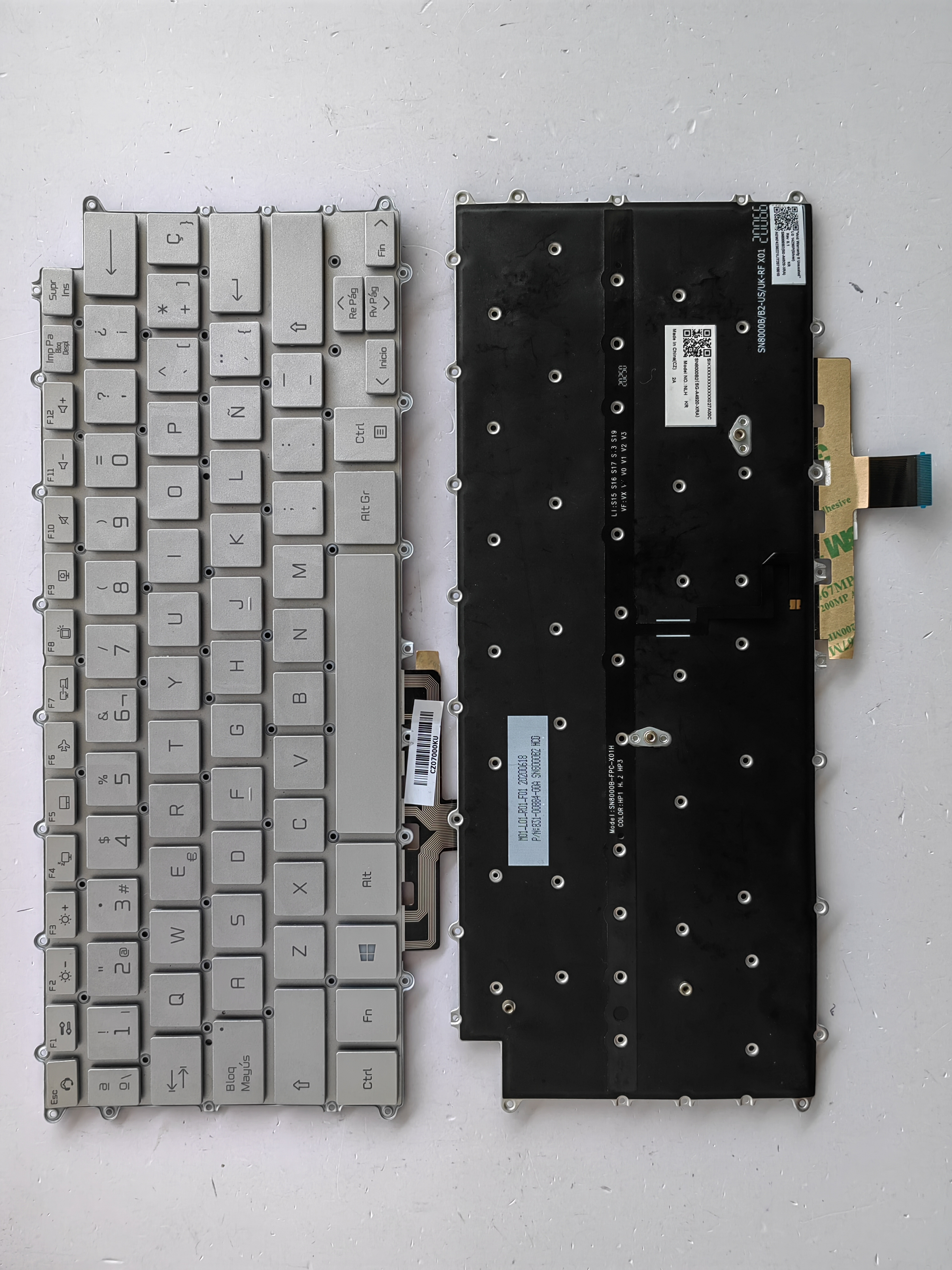 Picture of New Replacement Laptop Keyboard For LG 14Z90P/14Z95P/14ZD90P/gram 14Z90P Enter SILVER Backlit SP Layout